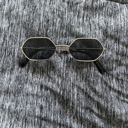 Gold Rimmed Sunglasses 