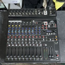 Audio Mixer Peavy PV 14 AT Mixer w/ Auto-tune & Bluetooth 