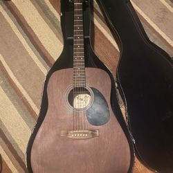 Acoustic Guitar With Case