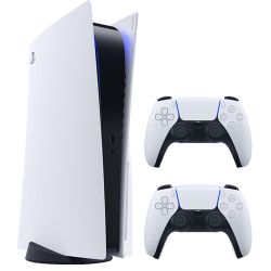 PS5 - 2 Controllers With Charging Station + 5 Games