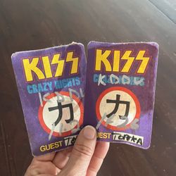 KISS Backstage Passes