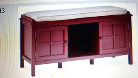 Entryway Bench Storage Cabinet