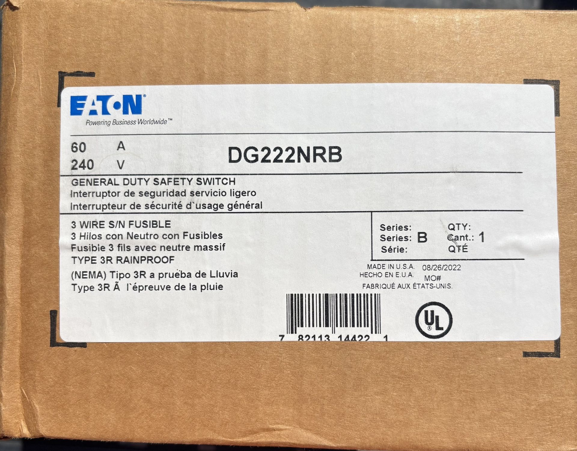 60amp Eaton Disconnect 