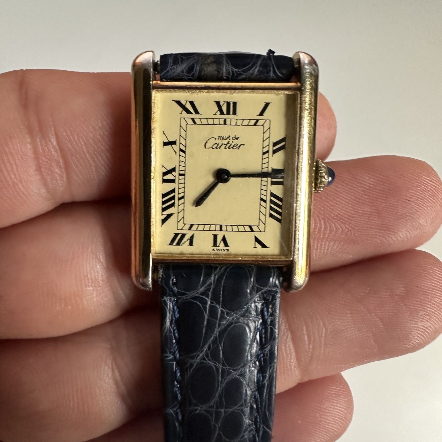 Cartier Paris 925 Argent Plaque Or G 20M Swiss Watch for Sale in Brooklyn NY OfferUp
