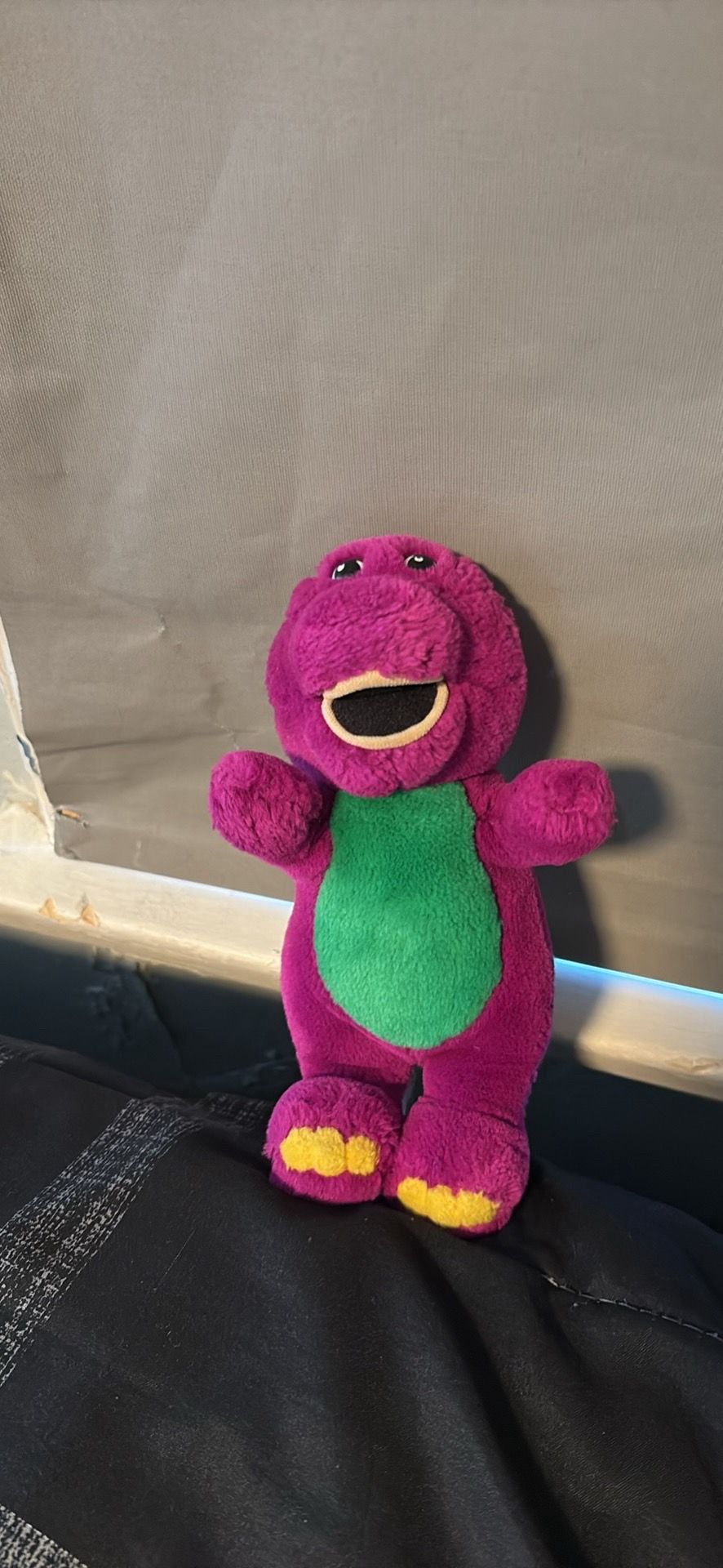 90s vintage Barney, the dinosaur mini plush