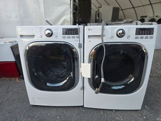 Lg Washer And Dryer Set Electric Lavadora y Secadora 30-day Warranty