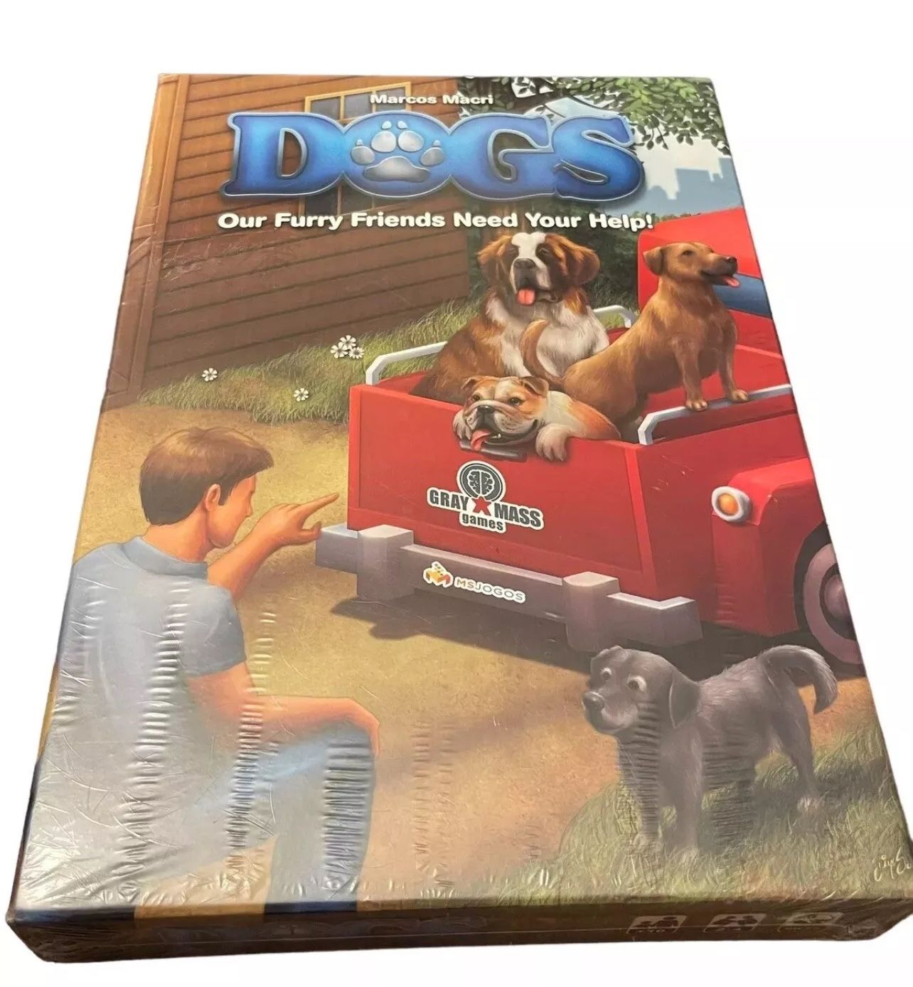 Marcos Macri Dogs Board Game - Gray Mass Games SEALED! RARE!
