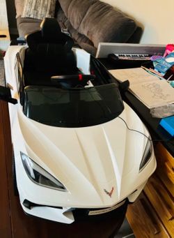 White electric car (for kids) 