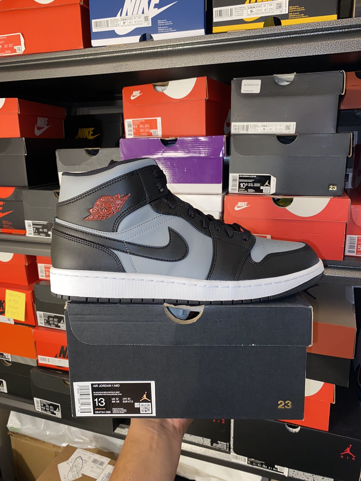 Jordan 1 Mid Shadow Red Size 13