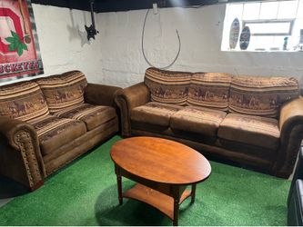 Sofa set with coffee table