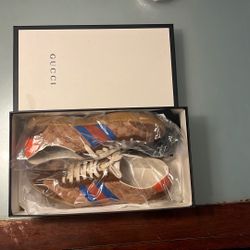 Gucci g74 Web Lie Brick Red Beige