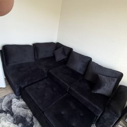 Black Medium Sized Couch
