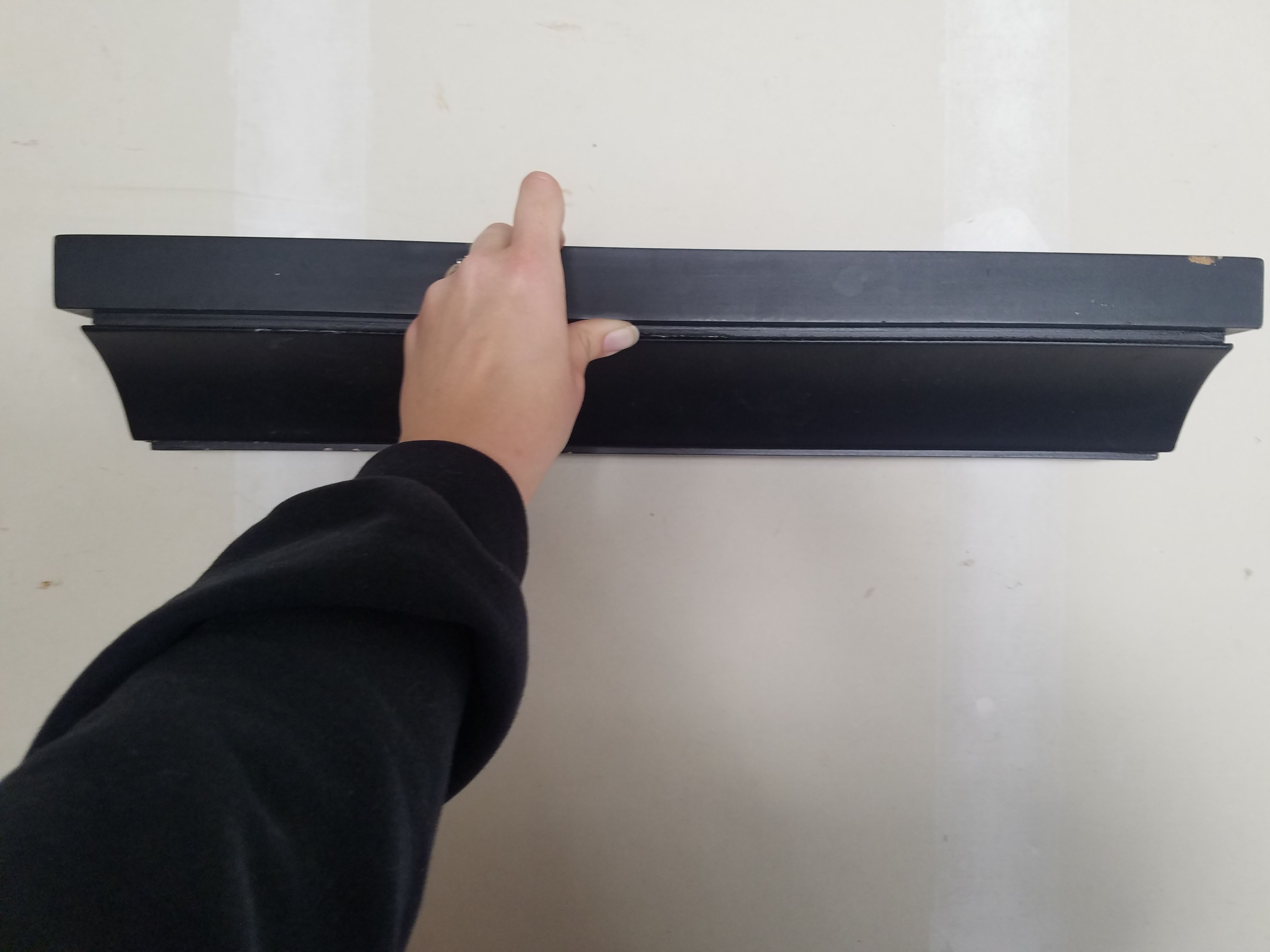 Black shelf