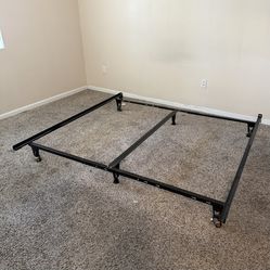 King Size Bed Frame W/Wheels