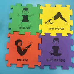 Yoga Poses  With Interlocking  Pieces