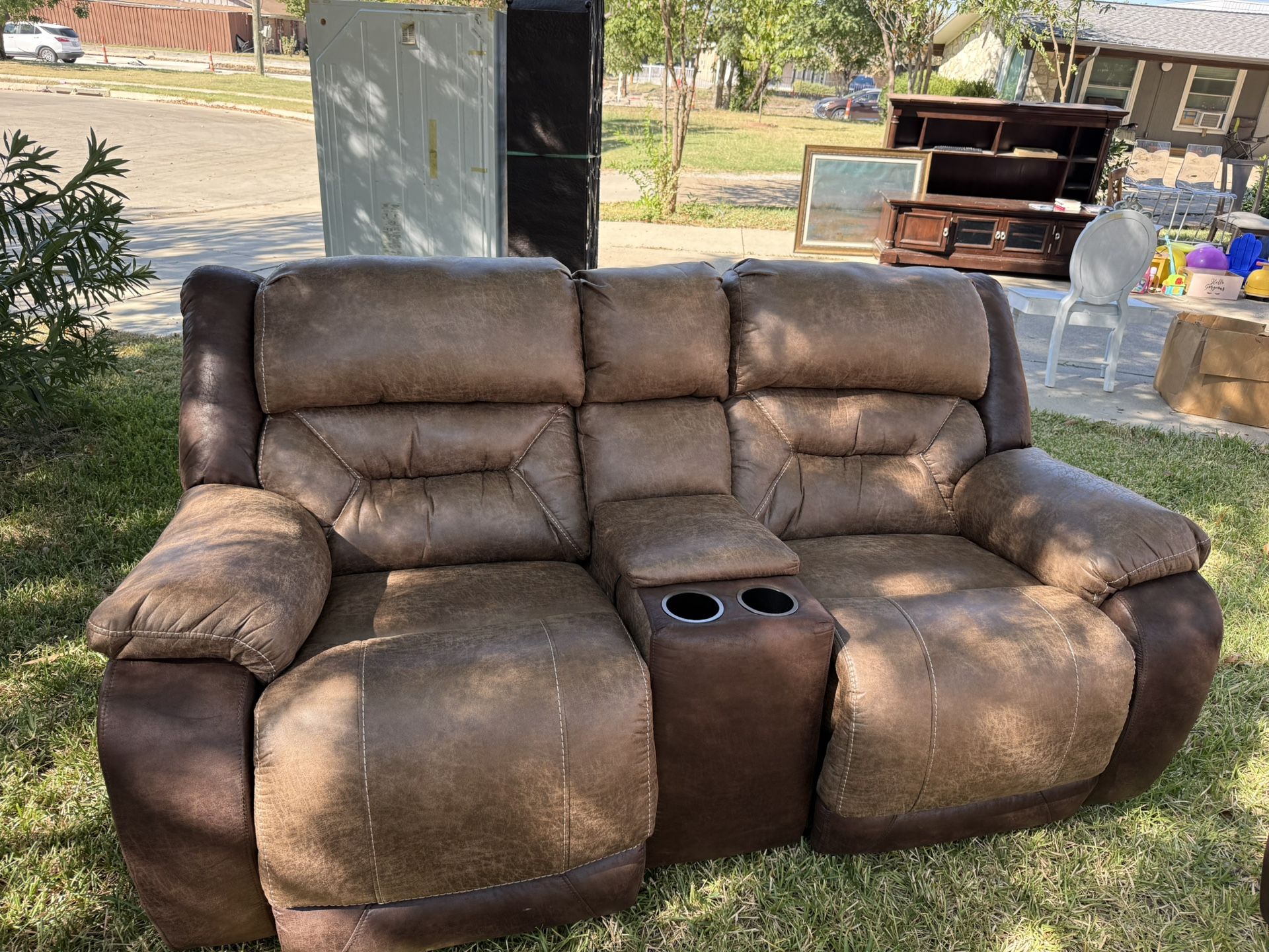 Matching Leather Reclining Couches