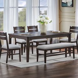 ‼️🚨 New Item 🚨‼️ Special Price For A Limited Time Only ‼️ 6 Pc Table Set Includes A Bench And 4 Chairs 