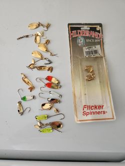 Shad darts & small spinners,mostly Hildelbran,19all