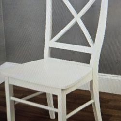 Easton Crossback Chair, White Color