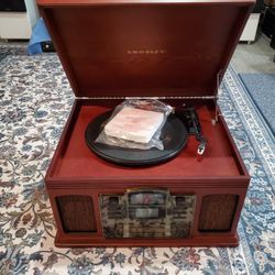 crosley radio cd record & cassette player/burner
