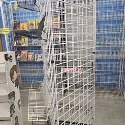 3-Sided Grid Display with Wheels
