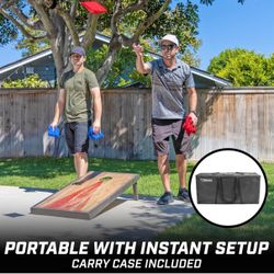 Corn Hole 4 By 2 Rustic Wood Design 