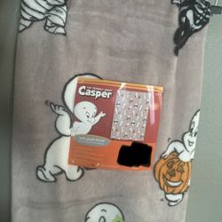 Viral Casper Halloween Soft Plush Throw Blanket