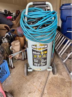 mcgraaw 20 gallon 135 psi air compressor