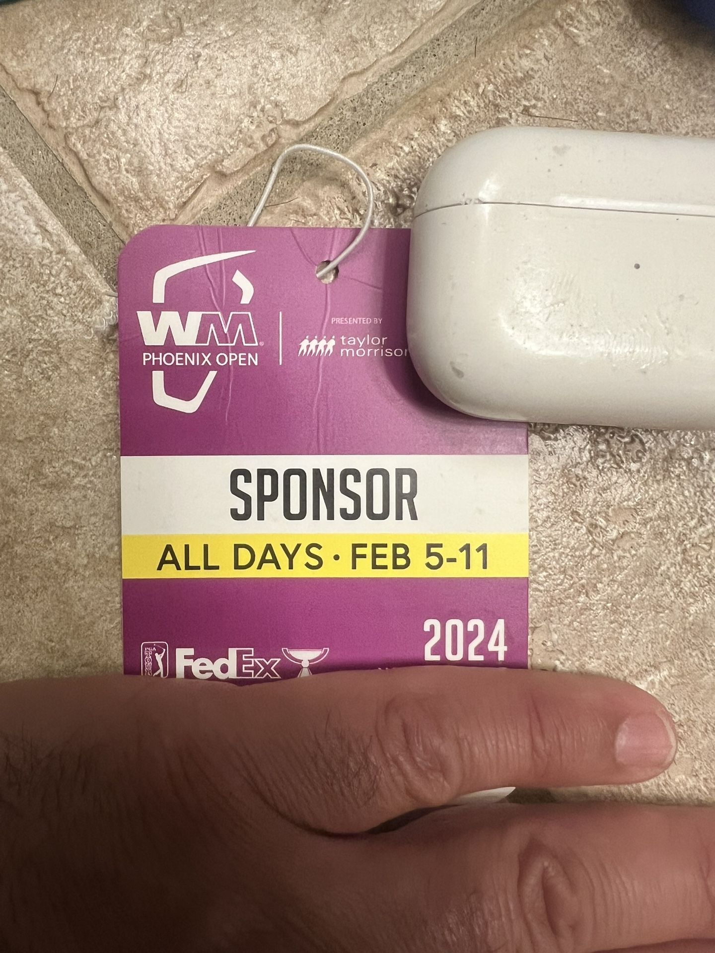 waste management GA sponsor badge ALL WEEKEND
