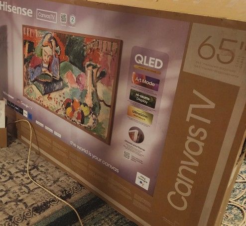 TV HISENSE QLED 65" CANVAS S7. GOOGLE SMART 4K