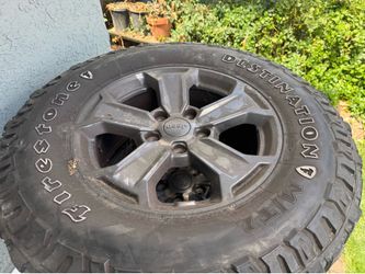 Jeep Wrangler “RECON” Edition Set of 17” Wheels w/ Tire Pressure Sensors
