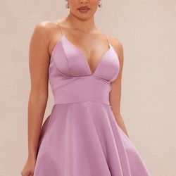 Satin Mini Dress ! Size Large 