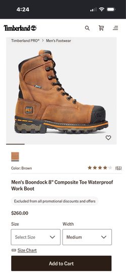 Timberland work boots.
