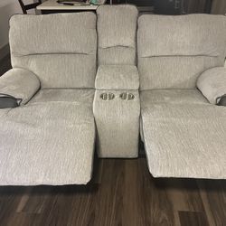 New Grey Recliner Couch And Loveseat For Same 