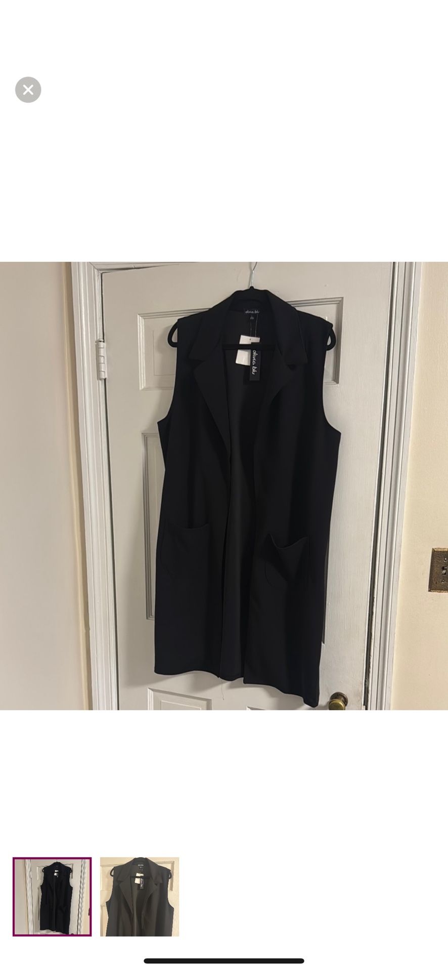 Black Sleeveless Vest