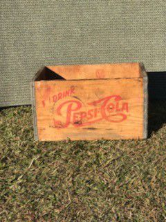 Antique Pepsi cola wooden box
