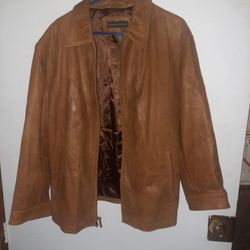 Brown Leather Banana Republic Jacket XL