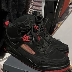 Jordan spizike red and black