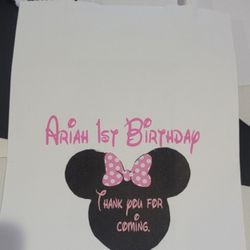 Custom Treat Bags And Cutouts