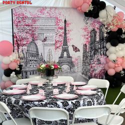 Paris Balloon Backdrop