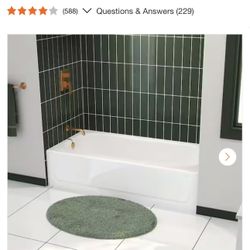 Aloha Plus 60 in. x 32 in. Alcove Soaking Bathtub With Left Drain in White