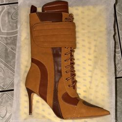 TESS CAMEL STILETTO BOOTIE Sizes: 81/2 & 9