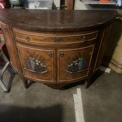 Demi-Lune Commode Table