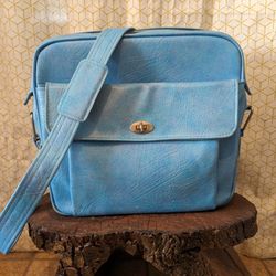 Vintage Blue Samsonite Crossbody Bag