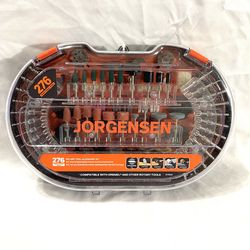 Brand new 276 piece Jorgensen rotary tool accessory kit