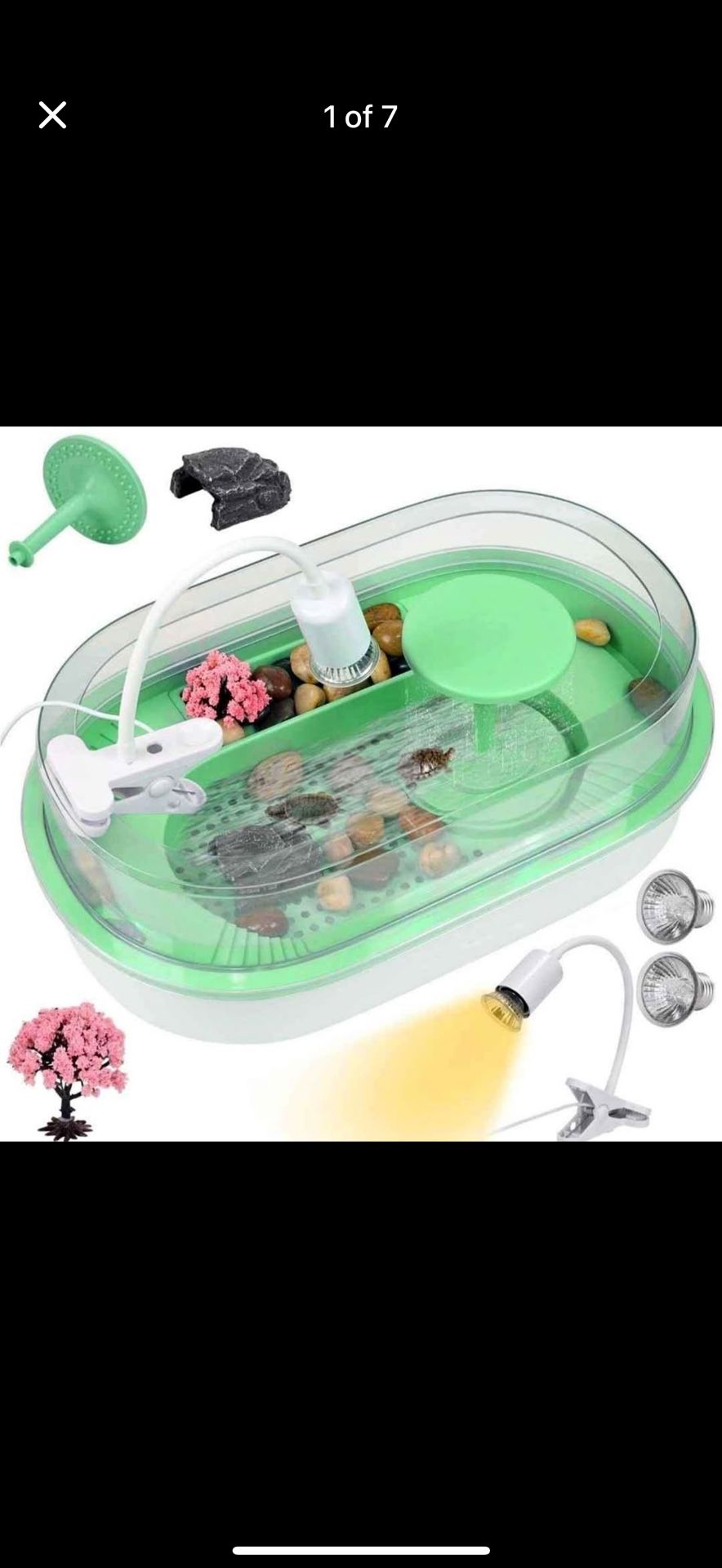 Turtle Tank With Accessories