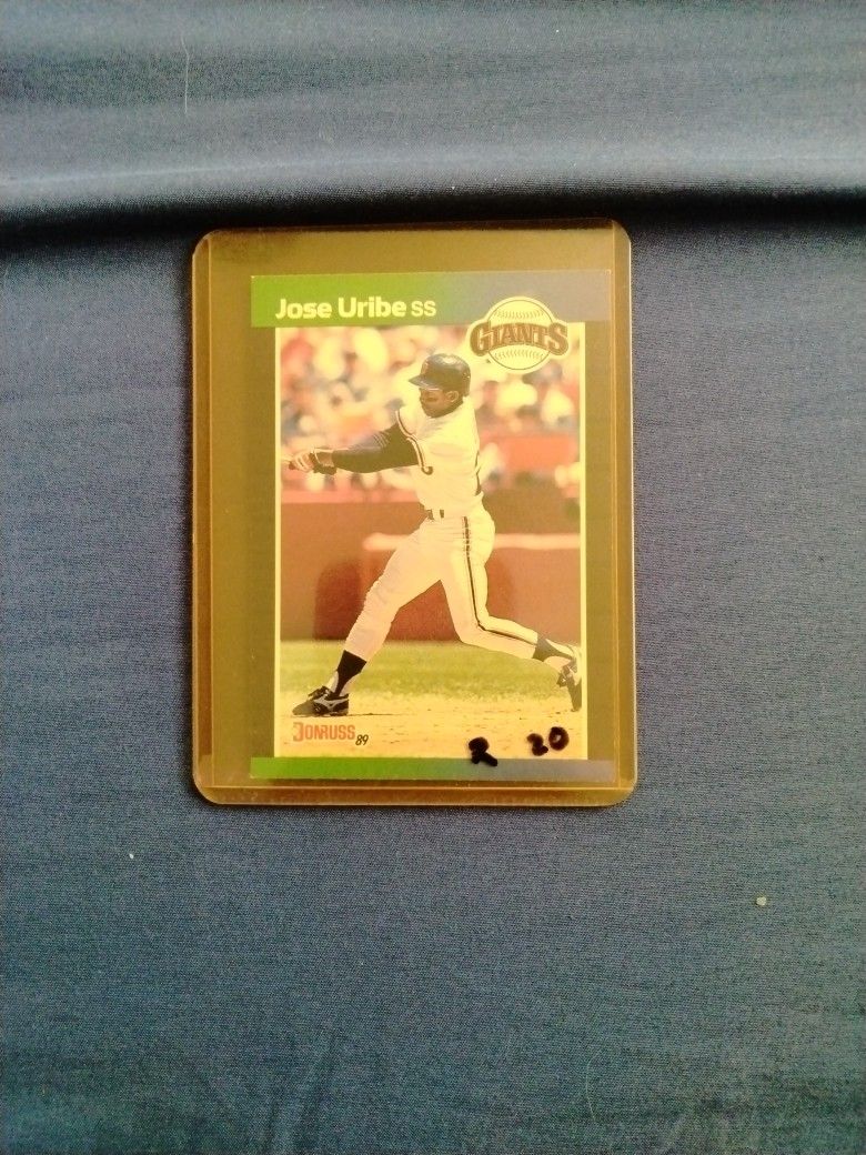 1989 Jose Uribe Double Error Card