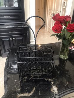 Plates, napkins and utensils holder for party occasions