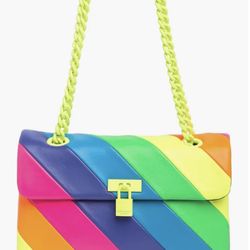 Kurt Geiger London Brixton Rainbow Leather Bag – Convertible Crossbody / Shoulder Bag 🌈 (Authentic