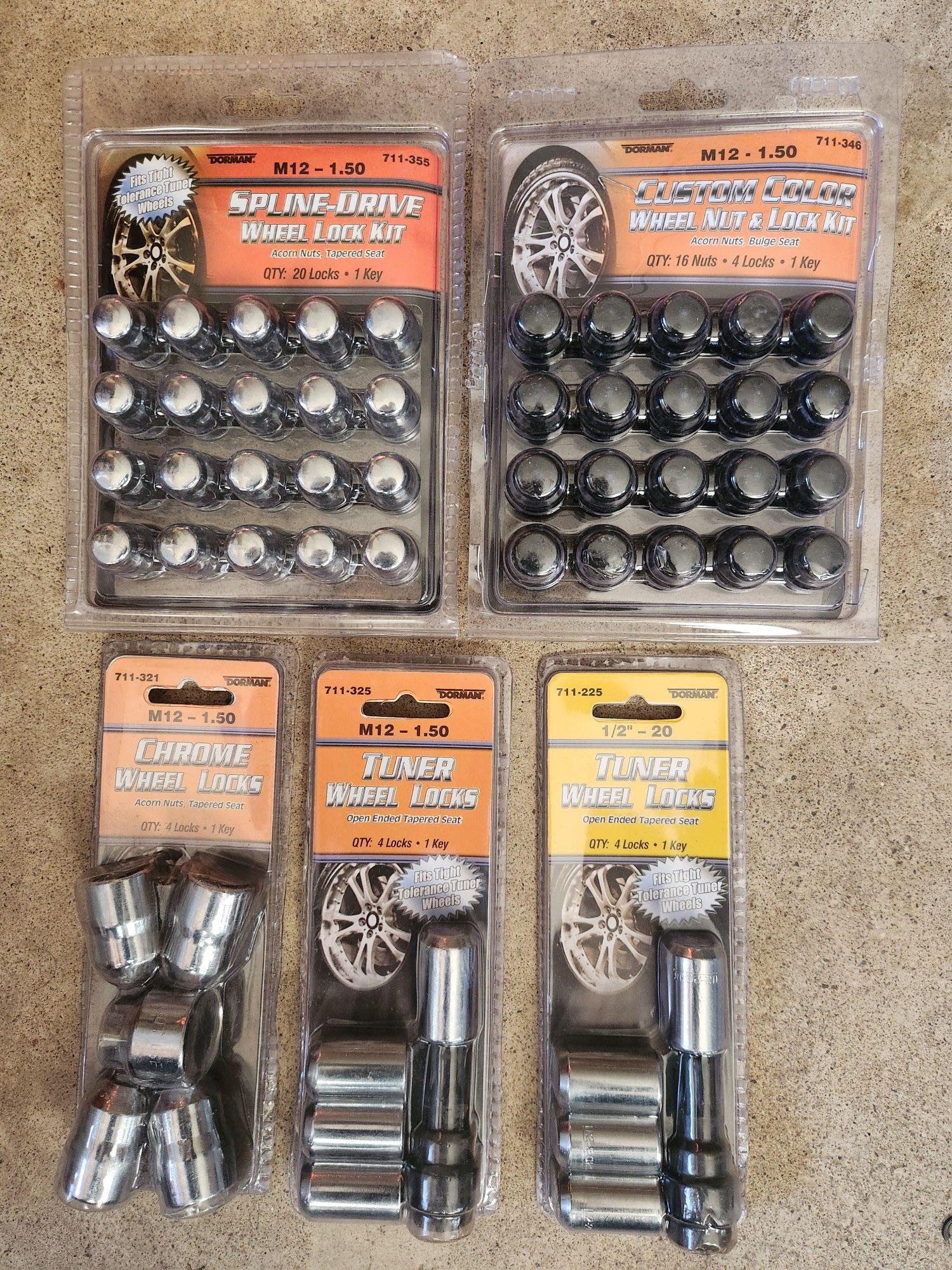 Wheel Tuner Lugs/Lock Kits and Light Bulbs